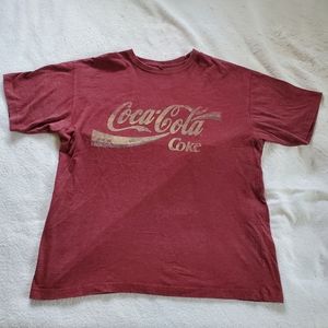 Coca Cola Coke Distressed T-Shirt, Sz XXL